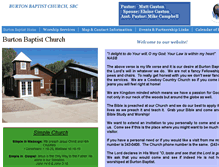 Tablet Screenshot of burtonbaptistsbc.org